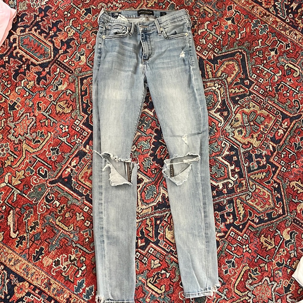 Lucky Brand ripped knee jeans